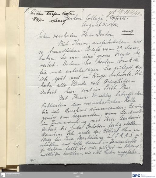 Acta X (Turfan) | (I/MV 1269 0377)