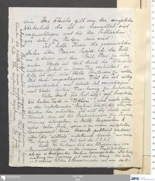 Acta X (Turfan) | (I/MV 1269 0388)