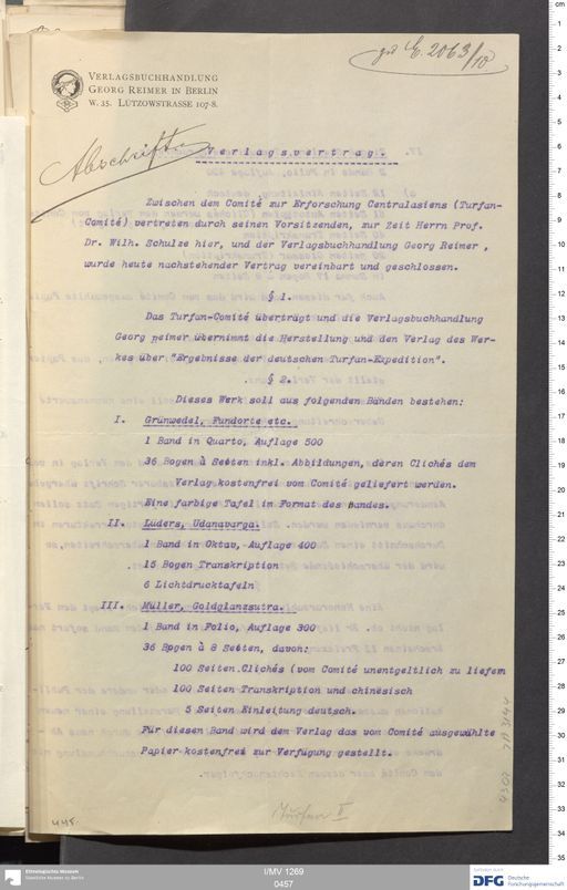 Acta X (Turfan) | (I/MV 1269 0457)