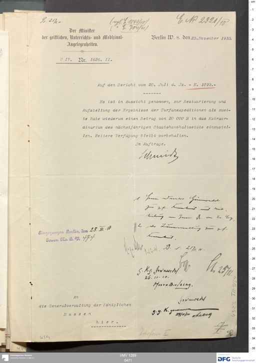 Acta X (Turfan) | (I/MV 1269 0471)