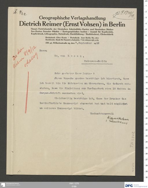 Acta XI (Turfan) | (I/MV 1270 0189)