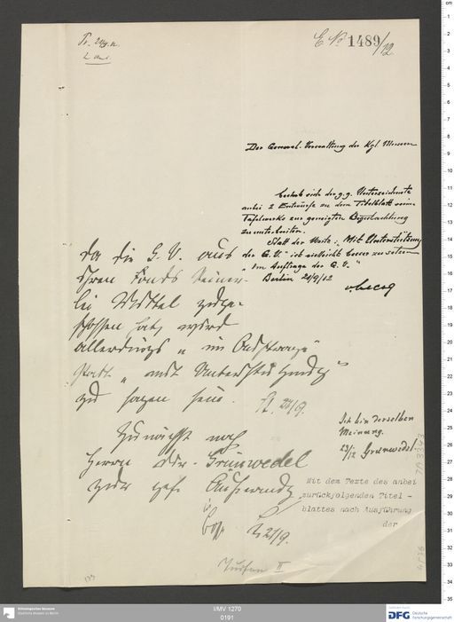 Acta XI (Turfan) | (I/MV 1270 0191)