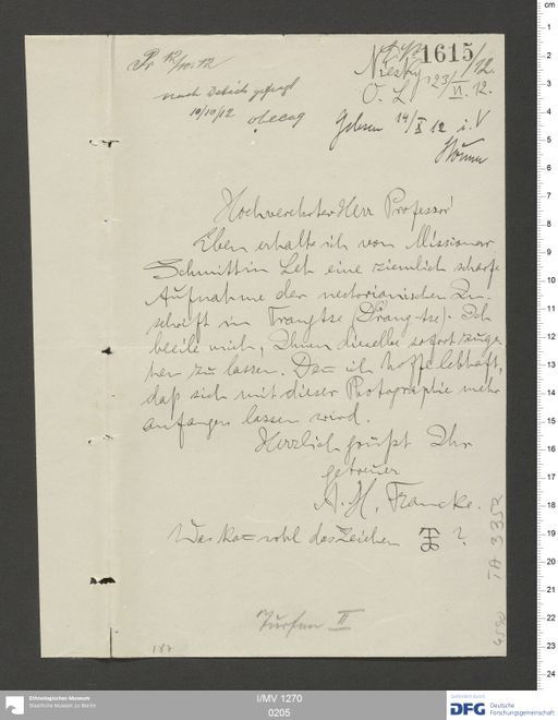 Acta XI (Turfan) | (I/MV 1270 0205)