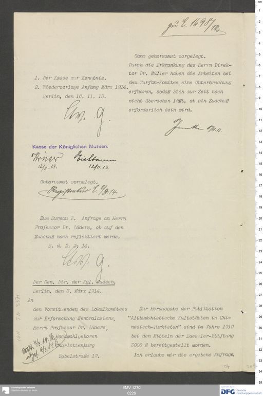 Acta XI (Turfan) | (I/MV 1270 0226)