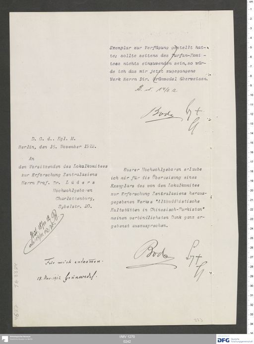 Acta XI (Turfan) | (I/MV 1270 0242)