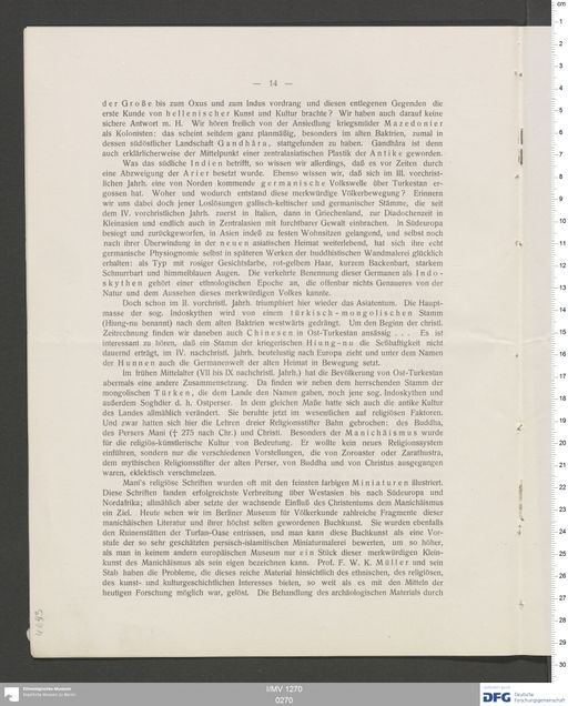 Acta XI (Turfan) | (I/MV 1270 0270)