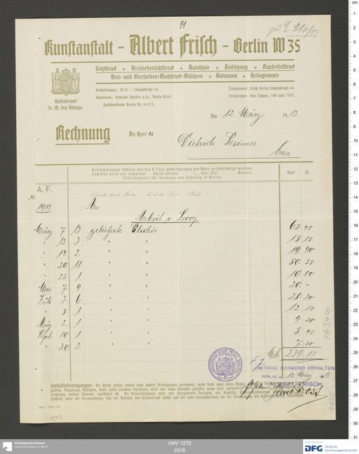 Acta XI (Turfan) | (I/MV 1270 0315)