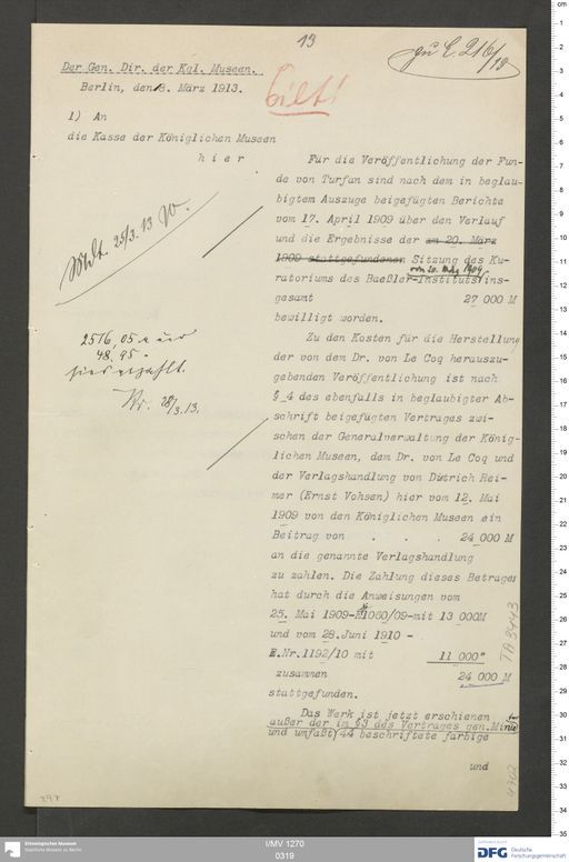 Acta XI (Turfan) | (I/MV 1270 0319)