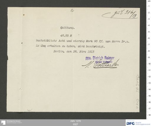 Acta XI (Turfan) | (I/MV 1270 0327)