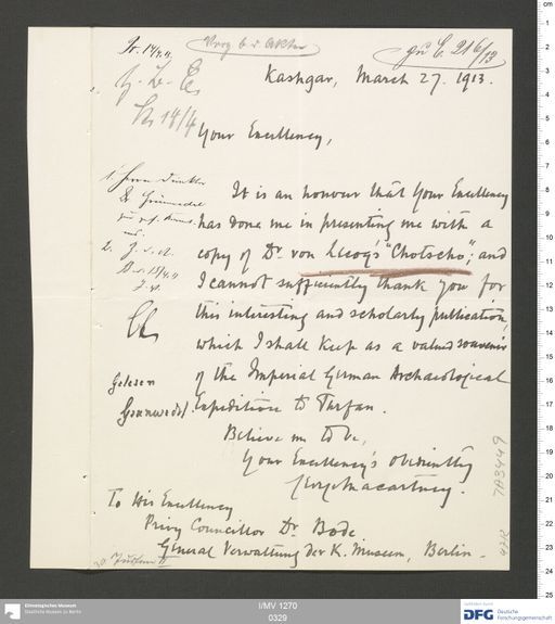 Acta XI (Turfan) | (I/MV 1270 0329)