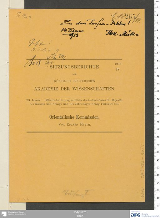 Acta XI (Turfan) | (I/MV 1270 0337)