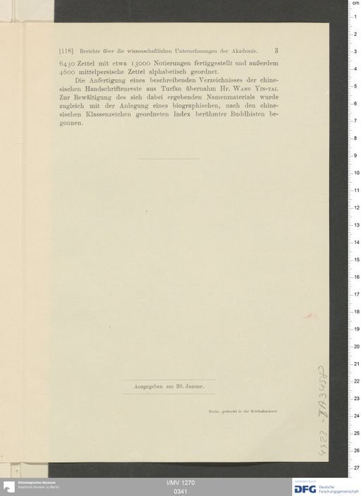 Acta XI (Turfan) | (I/MV 1270 0341)