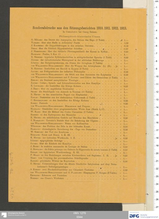 Acta XI (Turfan) | (I/MV 1270 0344)