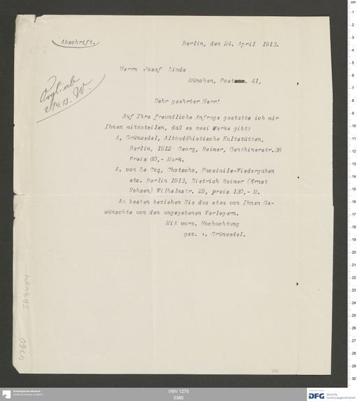 Acta XI (Turfan) | (I/MV 1270 0380)