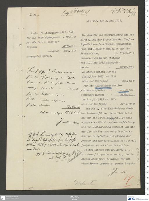 Acta XI (Turfan) | (I/MV 1270 0383)