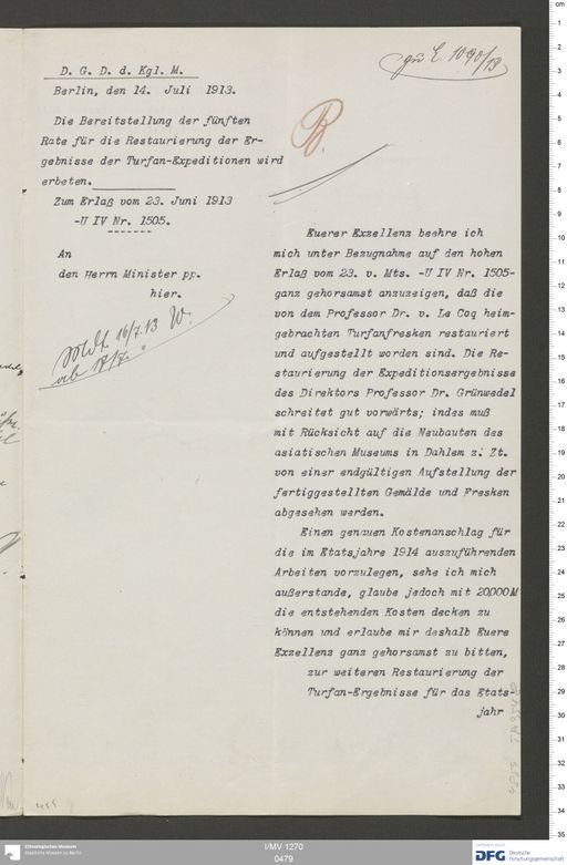 Acta XI (Turfan) | (I/MV 1270 0479)