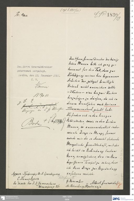 Acta XI (Turfan) | (I/MV 1270 0509)