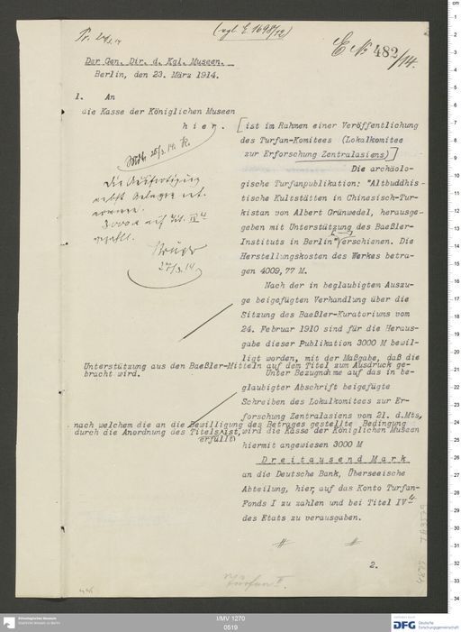 Acta XI (Turfan) | (I/MV 1270 0519)