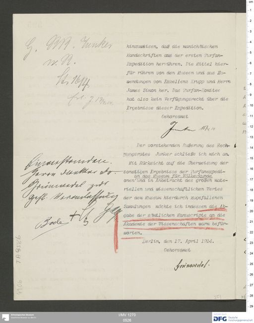 Acta XI (Turfan) | (I/MV 1270 0526)