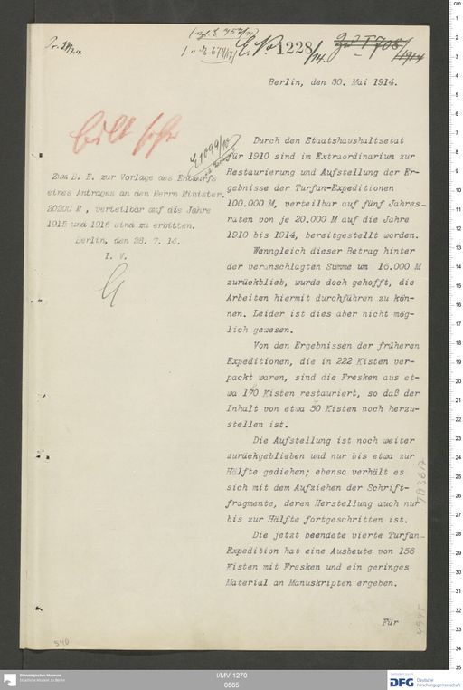 Acta XI (Turfan) | (I/MV 1270 0565)