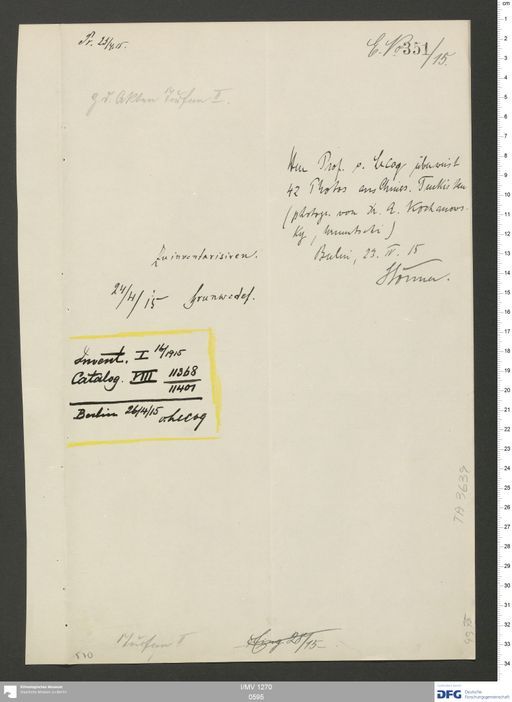 Acta XI (Turfan) | (I/MV 1270 0595)