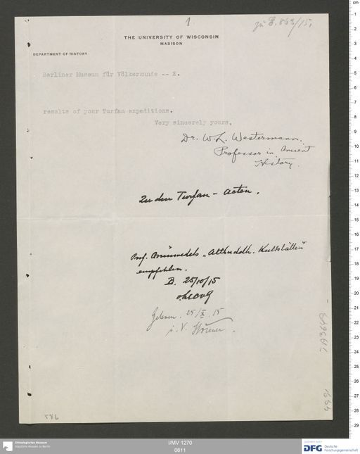 Acta XI (Turfan) | (I/MV 1270 0611)