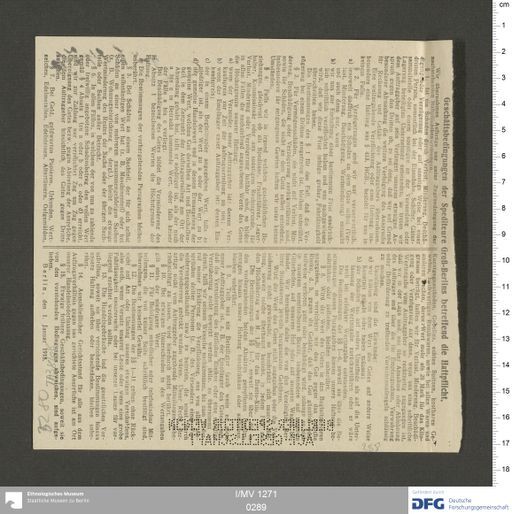 Acta XII (Turfan) | (I/MV 1271 0289)