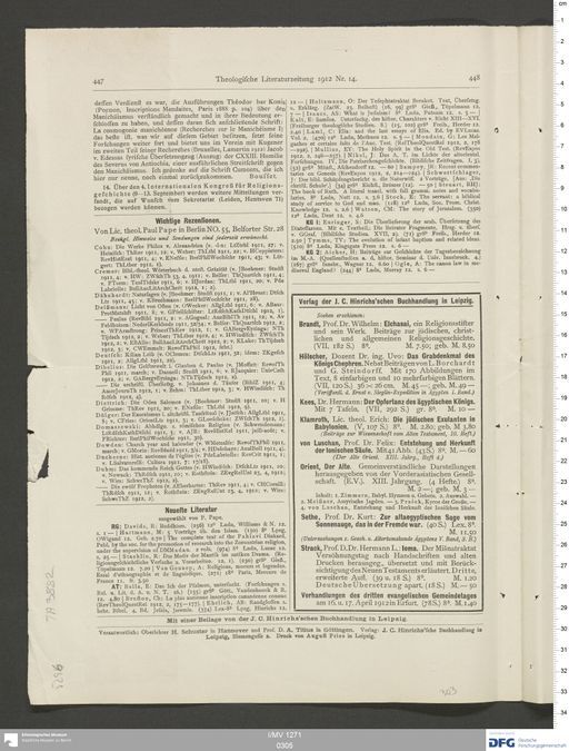 Acta XII (Turfan) | (I/MV 1271 0305)