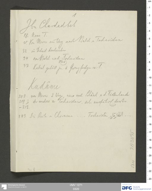 Acta XII (Turfan) | (I/MV 1271 0320)