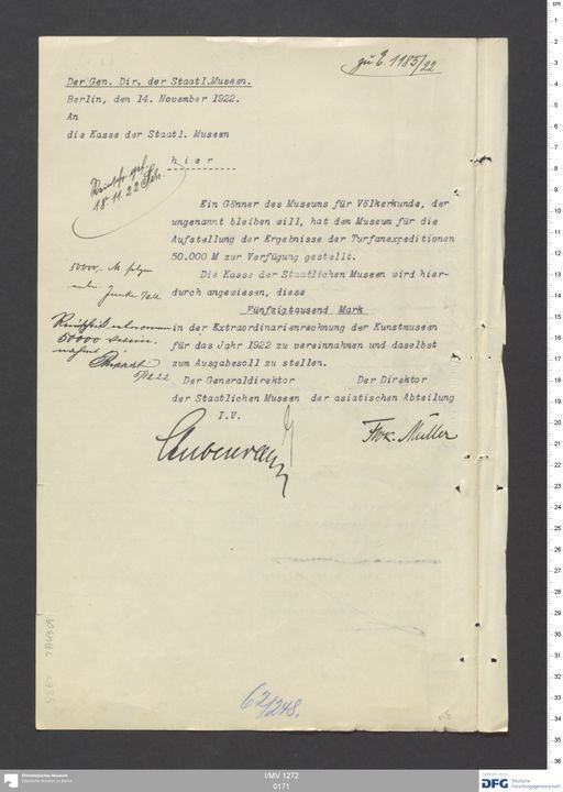 Acta XIII (Turfan) | (I/MV 1272 0171)