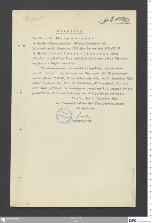 Acta XIII (Turfan) | (I/MV 1272 0199)