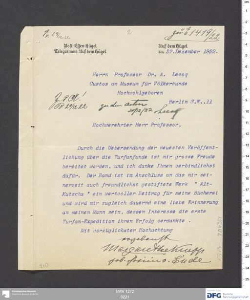 Acta XIII (Turfan) | (I/MV 1272 0221)