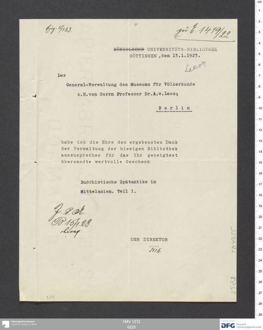 Acta XIII (Turfan) | (I/MV 1272 0225)