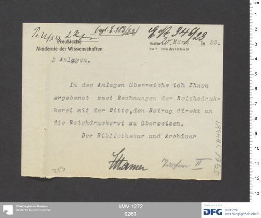 Acta XIII (Turfan) | (I/MV 1272 0263)