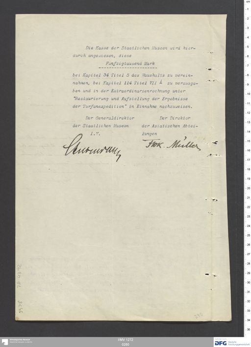 Acta XIII (Turfan) | (I/MV 1272 0280)