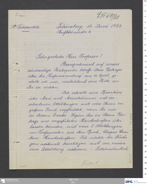 Acta XIII (Turfan) | (I/MV 1272 0311)