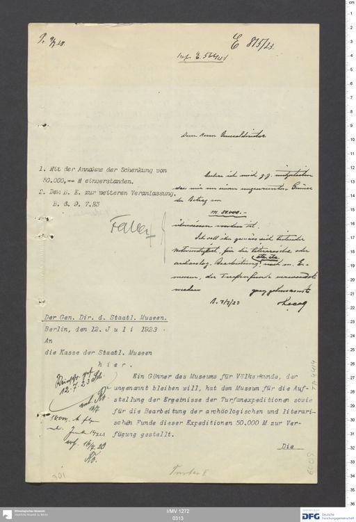 Acta XIII (Turfan) | (I/MV 1272 0313)