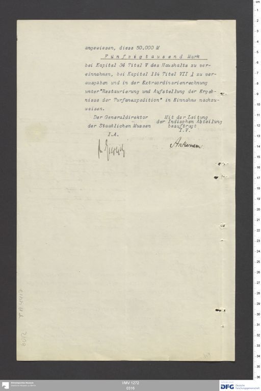 Acta XIII (Turfan) | (I/MV 1272 0316)