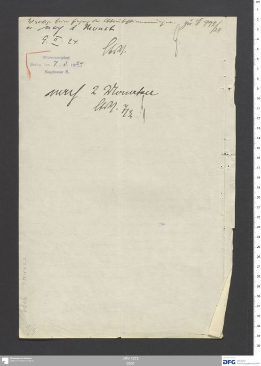 Acta XIII (Turfan) | (I/MV 1272 0330)