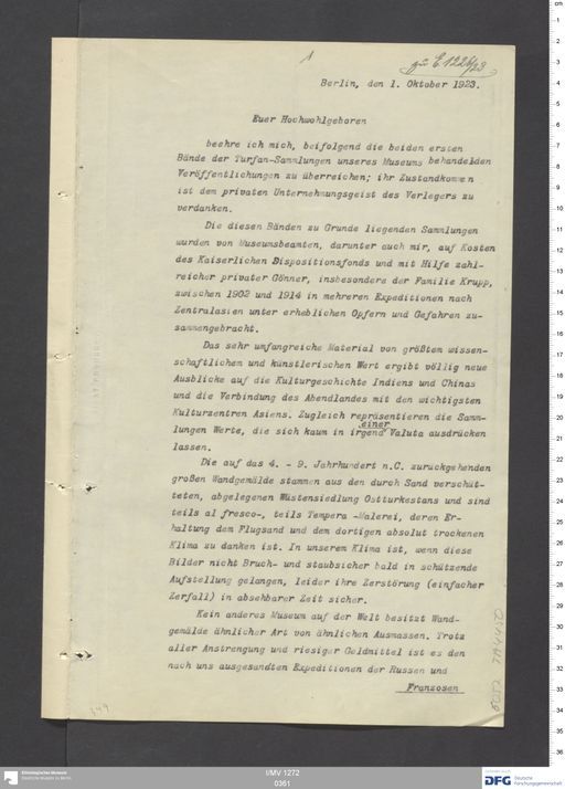 Acta XIII (Turfan) | (I/MV 1272 0361)