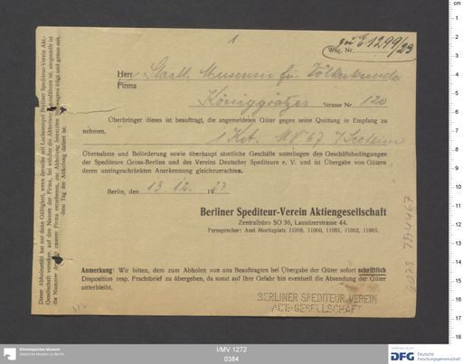 Acta XIII (Turfan) | (I/MV 1272 0384)