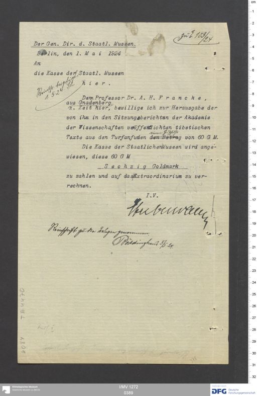 Acta XIII (Turfan) | (I/MV 1272 0389)