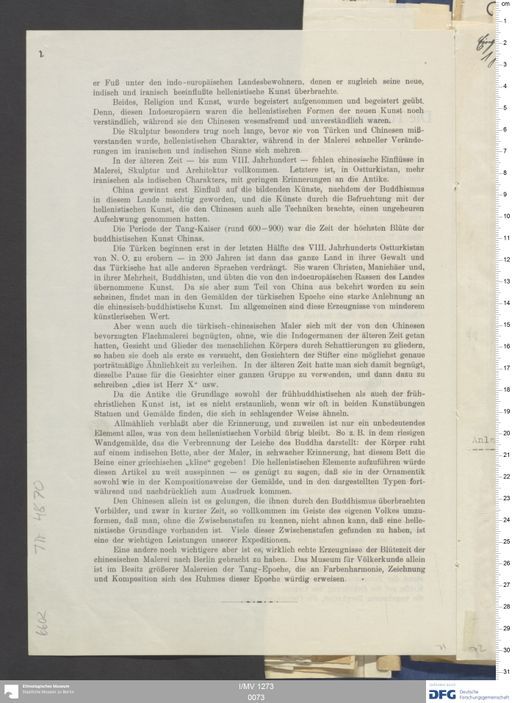 Acta XIV (Turfan) | (I/MV 1273 0073)