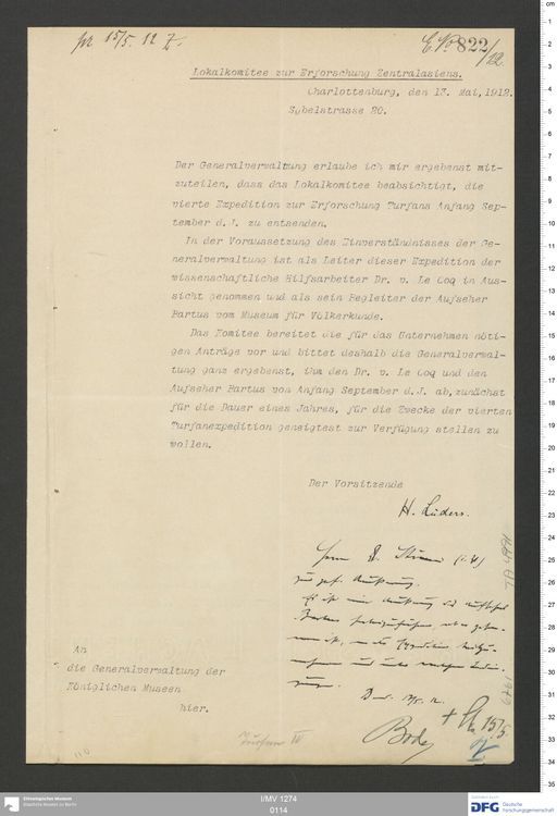 Acta XV (Turfan) | (I/MV 1274 0114)