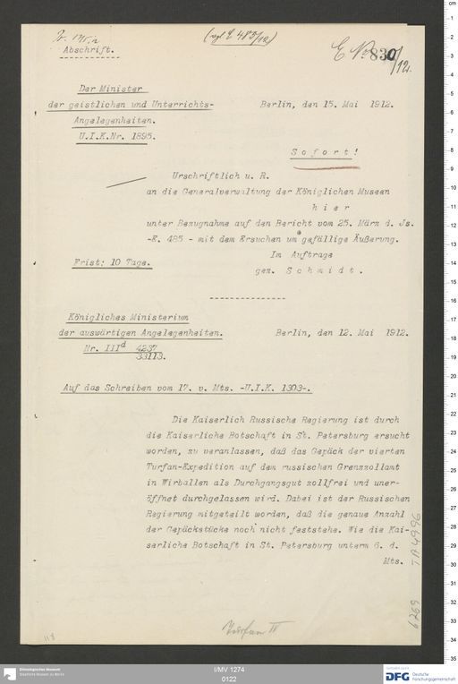 Acta XV (Turfan) | (I/MV 1274 0122)