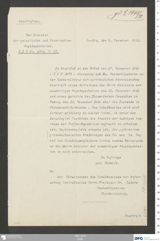 Acta XV (Turfan) | (I/MV 1274 0153)