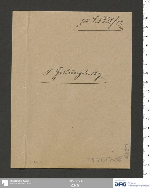 Acta XV (Turfan) | (I/MV 1274 0249)