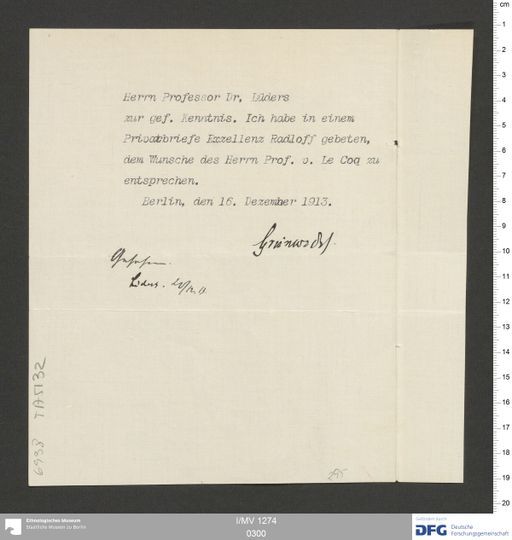 Acta XV (Turfan) | (I/MV 1274 0300)