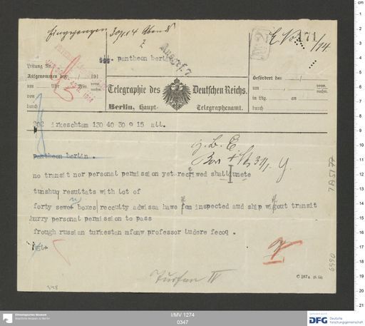 Acta XV (Turfan) | (I/MV 1274 0347)