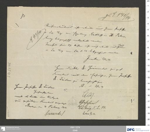 Acta XV (Turfan) | (I/MV 1274 0348)